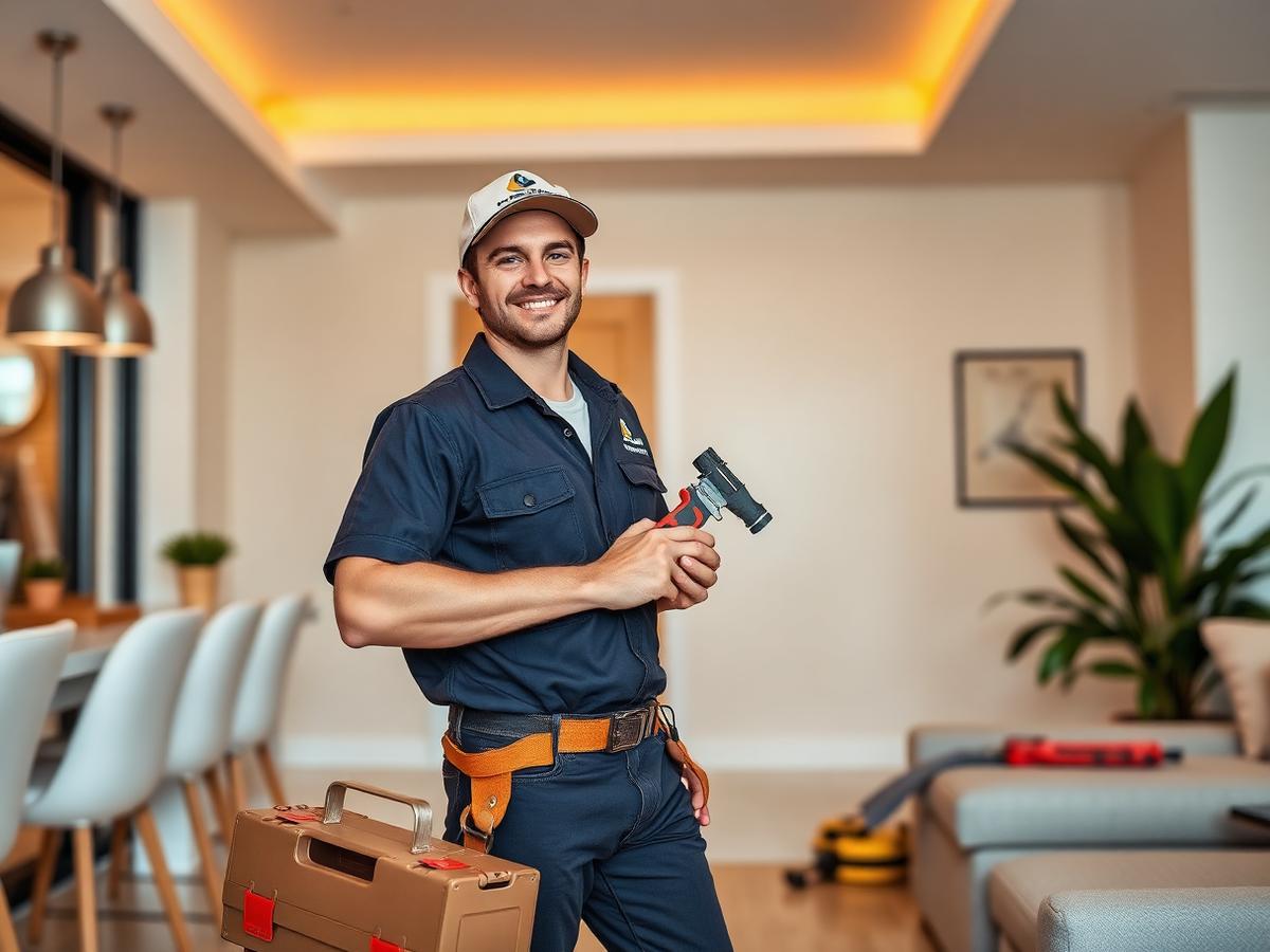 KW Handyman Miami technician ready to work